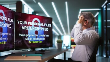 Aufkleber - Ransomware Malware Cyber Attack