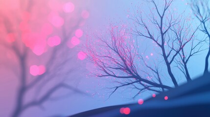 Poster - Exploring the interconnectivity of ai and nature through abstract visuals digital art ethereal space artistic perspective