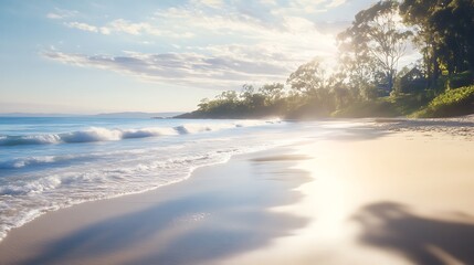 Wall Mural - beach in the morning