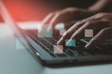 Poster - Digital transformation: Empowering productivity with advanced technology. Optimized operations: Driving efficiency through connected digital processes.