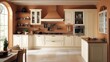 © YDstudio - Elegant Cream and Terracotta Kitchen Design