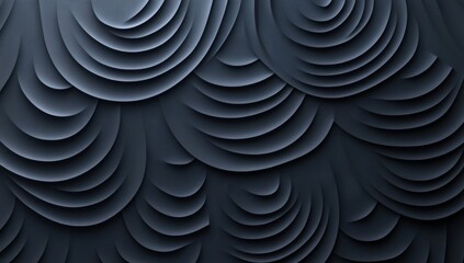 Aufkleber - Abstract dark gray concentric circles pattern background.