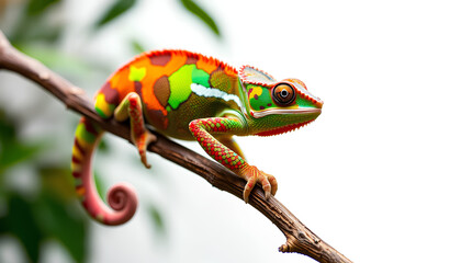 A close-up of a colorful red-eyed tree frog sitting on a green leaf in its natural habitat