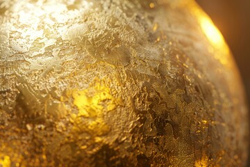 Poster - Golden surface shining with light reflecting and creating a luxurious texture