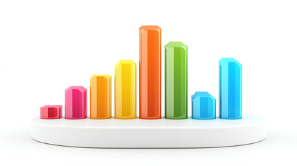 Poster - growth money podium background with wealth financial business success finance graph stock profit inv