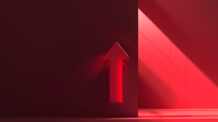Poster - growth up arrow sign business success graphic design on illustration concept web banner background o