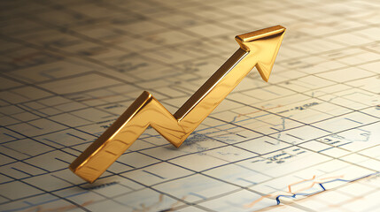 Poster - money chart growth financial market business finance graph investment economy on 3d stock banking ba