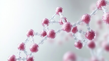 Poster - 3d abstract science template featuring intricate dna molecules, creating a dynamic and futuristic background for research, biotechnology, and genetic concept illustrations