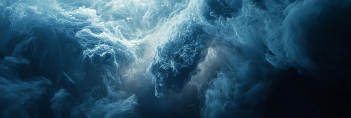 Wall Mural - nebula-like abstract cloud swirls cosmic energy