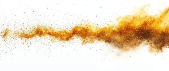 Poster - Transparent background with gold and blue particles