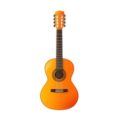Vibrant acoustic guitar display studio setting transparent background professional