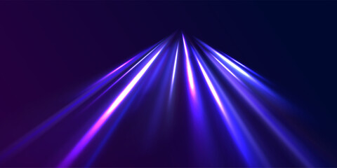 Wall Mural - png futuristic technological style. png abstract background with speed lines. neon color rays vector