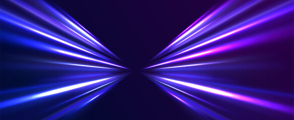 Wall Mural - png futuristic technological style. png abstract background with speed lines. neon color rays vector