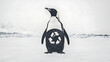 © Abul - Penguin with Recycle Symbol in Frozen Landscape
