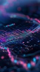 Poster - future trends and forecasts in market research, dynamic futuristic visualizations, conceptual graphics showcasing market potential, abstract upward trends, sleek and bold gradients, clean modern