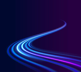 Wall Mural - png futuristic technological style. png abstract background with speed lines. neon color rays vector