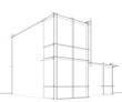 © Olha_And - architectural sketch of a building