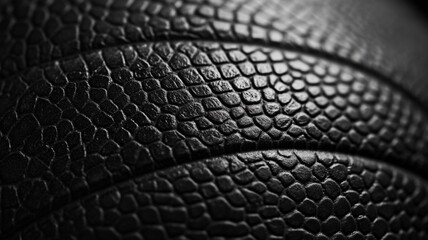 A Close-up of the texture on an black basketball