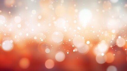 Poster - Soft Abstract Blurred Background with Bokeh Effect Featuring Warm Tones of Orange and White for Creative Design and Art Projects