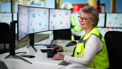 Poster - Logistic Ship Port Control Panel