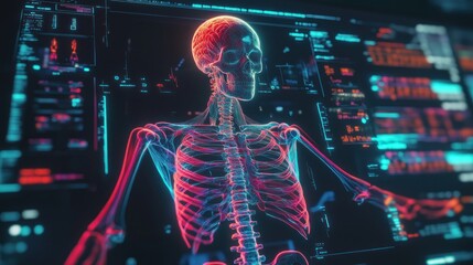 Poster - Digital Anatomy: A Futuristic Visualization of the Human Skeleton