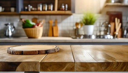 kitchen table and kitchen utensils