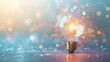© SINTO - Glowing lightbulb idea, innovation concept,  sparkling background, future technology. Website, blog, presentation use