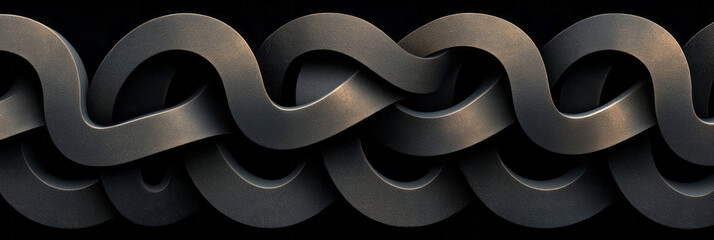 Leinwandbilder - An elegant pattern of interwoven lines and shapes that create a visual illusion of a moving maze, representing the intricate nature of navigating complex thoughts,