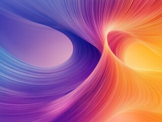 Wall Mural - vibrant swirling patterns of purple, orange, and yellow create a mesmerizing visual display in a dig
