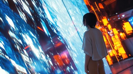 Poster - Woman in Futuristic Setting