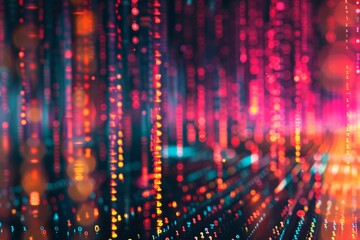 Poster - Abstract visuals symbolizing blockchain cryptography, Crypto market increasing background illustration, Big data abstract digital concept