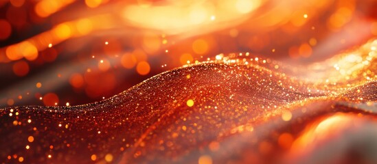 Poster - Sparkling Abstract Background with Golden Lights