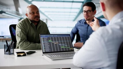 Poster - Programmer Code Training. Diverse Business Team