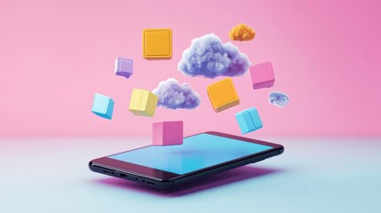 Poster - Vibrant Storage Solutions on Smartphone with Clouds
