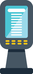 Poster - icon of a payment terminal accepting contactless payments using nfc technology