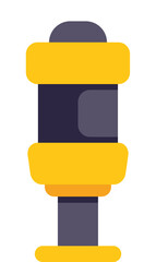 Poster - simple vector illustration of a parking meter in flat style