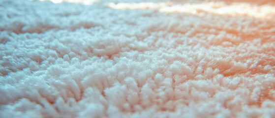 Aufkleber - Cozy texture of Berber carpet with looped pile and speckled appearance under soft light