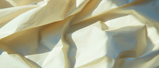 Poster - Exquisite texture of bleached kraft paper with smooth surface and off-white hue