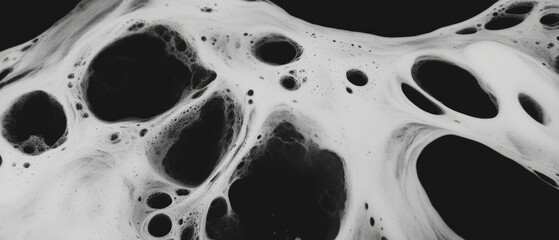 Aufkleber - Blotted ink patterns create intriguing textures with irregular shapes and varied densities