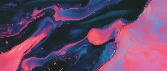 Aufkleber - Vibrant brushstroke ink patterns with dynamic textures in varied colors and designs