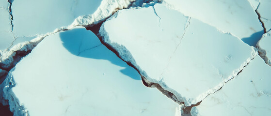 Poster - Texture of cracked ceramic with smooth, fine white cracks showcasing unique patterns
