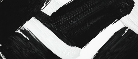 Poster - Crisscrossing black ink lines create texture on a bright white background