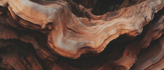 Poster - Detailed wood grain showcasing intricate patterns and varied shades in natural textures