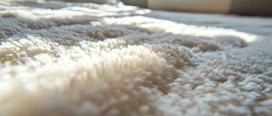 Poster - Embossed rug with raised patterns creating a textured surface for added comfort and style