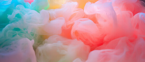 Poster - Vibrant glow of fluorescent ink creating a mesmerizing display of color and texture
