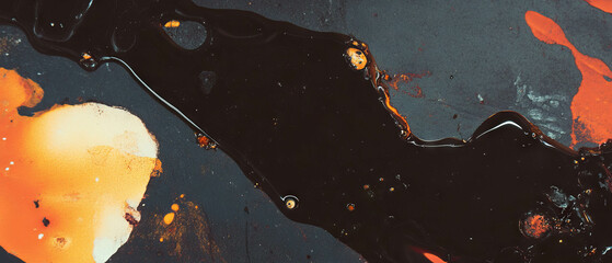 Poster - Creative exploration of ink textures with precision dropper techniques and varied sizes