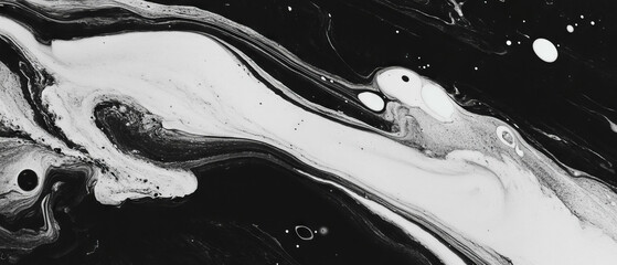 Poster - Exploring the intricate patterns of ink textures created by a dropper with varied sizes