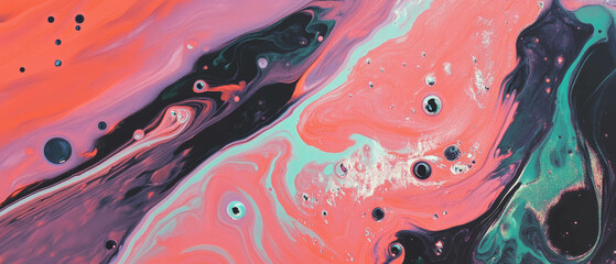 Poster - Exploring vibrant ink textures and pigment variations across multiple colors and properties