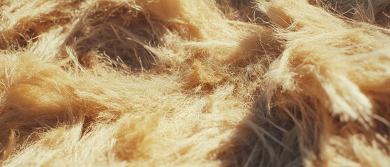 Poster - Natural jute fibers showcasing coarse texture and earthy tones for interior design