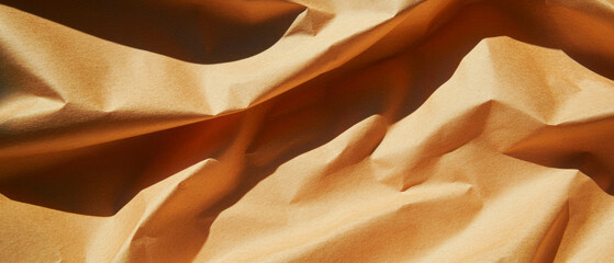 Aufkleber - Texture of Kraft paper with matte finish displaying subtle natural patterns and folds